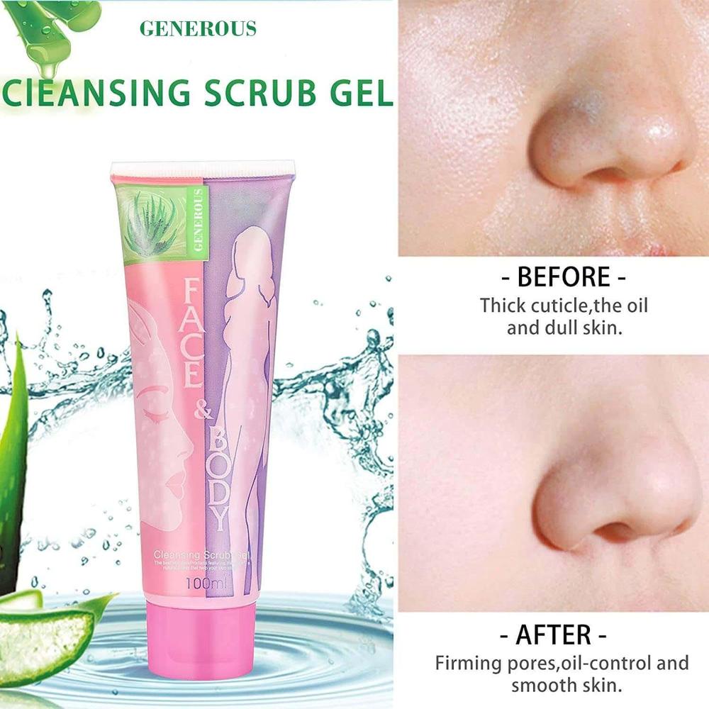 Skin Brightening And Cleansing Scrub Gel