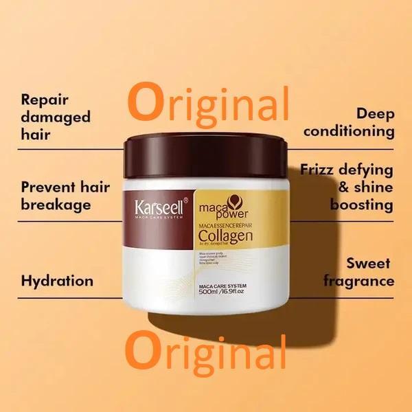 Karseell Hair Mask Collagen Treatment hair Cream-Argan oil & Maca Essence 500ML
