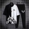 2pc Mens Polyester Printed Tracksuit