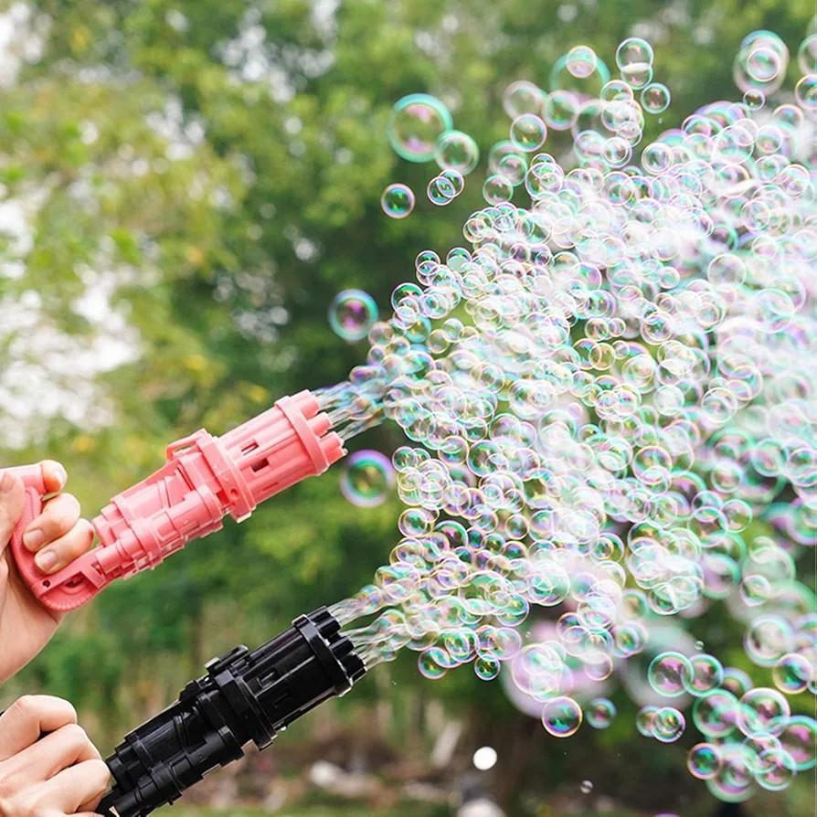 Colourful Plastic Bubble Gun - 1Pc For Kids Fun
