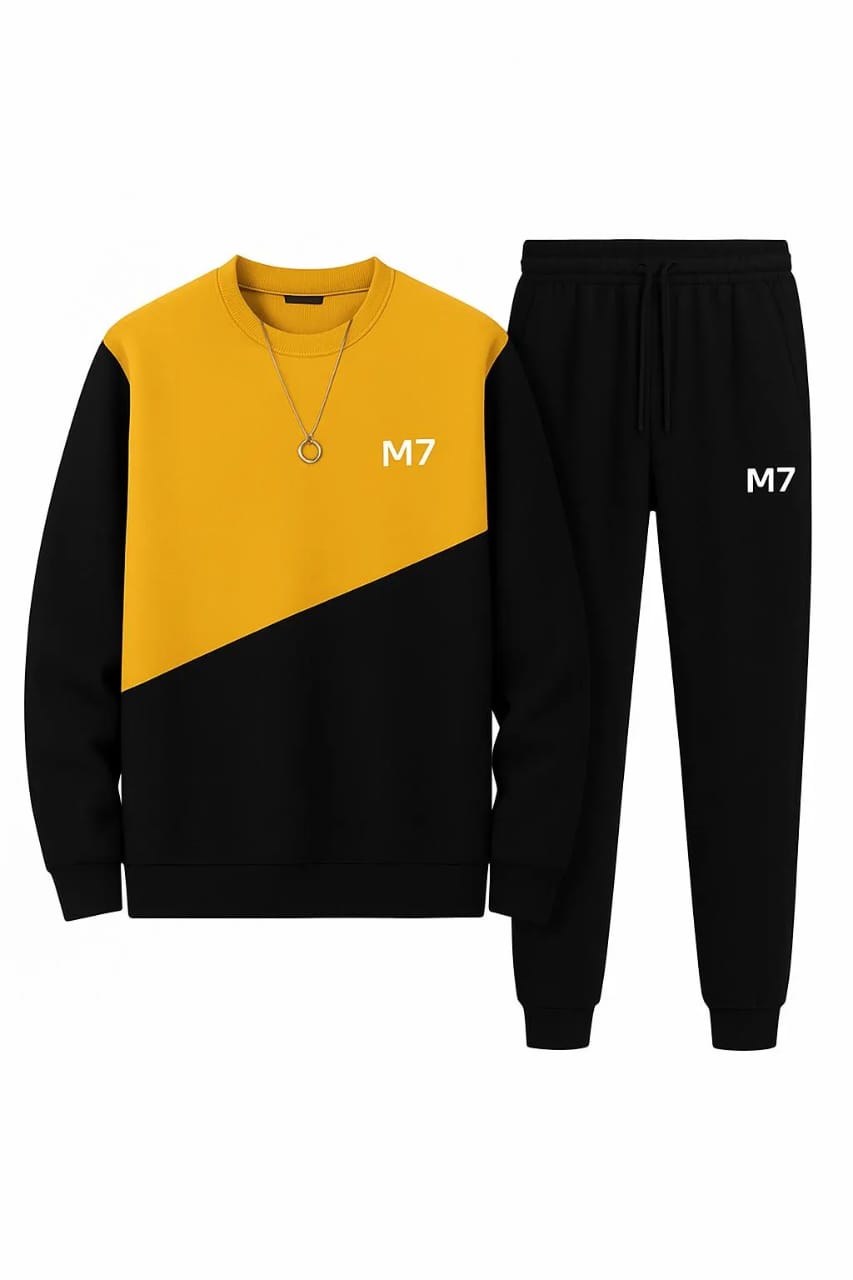 2pc Mens Fleece Printed Tracksuit