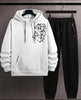 Men's 2 Pcs Fleece Graphic Sublimation Hoodie Track Suit