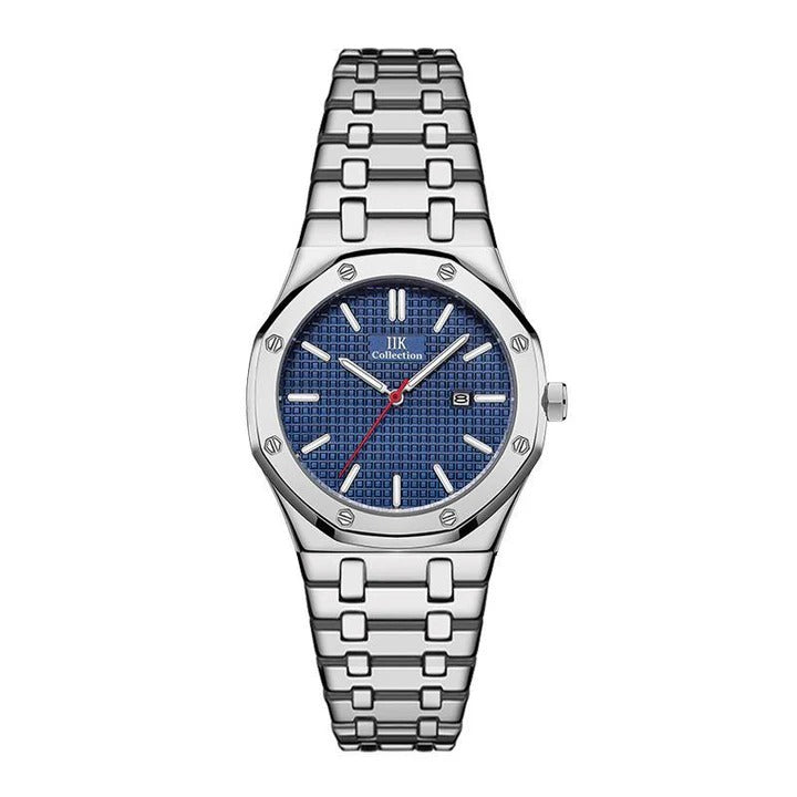 IIK brand watches wholesale manufacturers cross-border trade quartz watch calendar waterproof steel band Men's Watch 1338