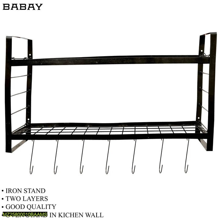 Wall Mounted Multipurpose Kitchen Accessories Organizer